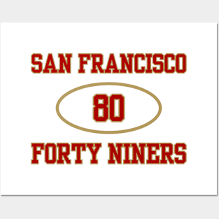 SAN FRANCISCO 49ERS JERRY RICE #80 Posters and Art